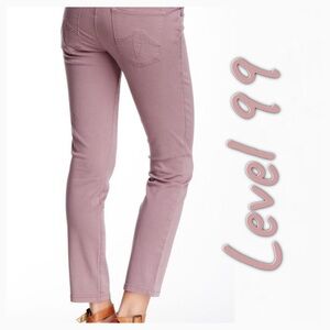 Level 99 Lily Skinny Straight Lilac Jeans, 28